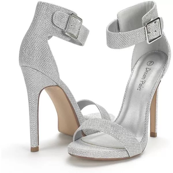 imageDREAM PAIRS Womens Elegantee Dress PumpSilver Glitter
