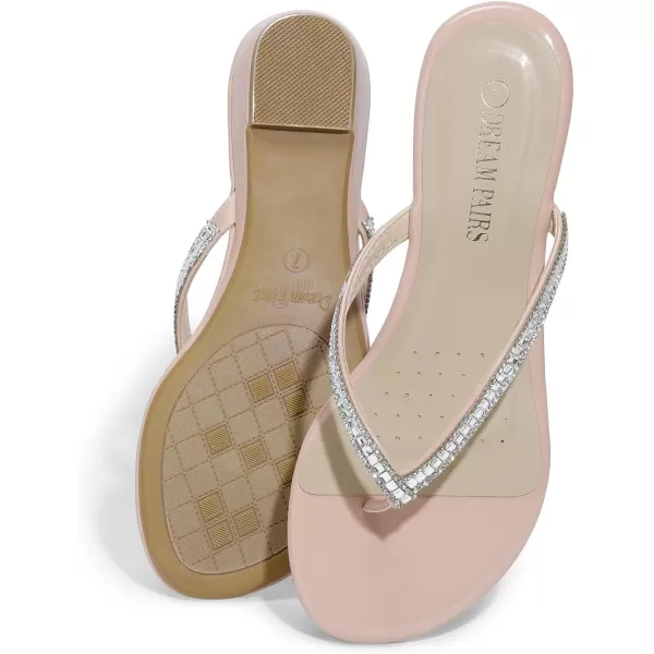 imageDREAM PAIRS Womens Fashion Rhinestones Design Slides SandalsNude03