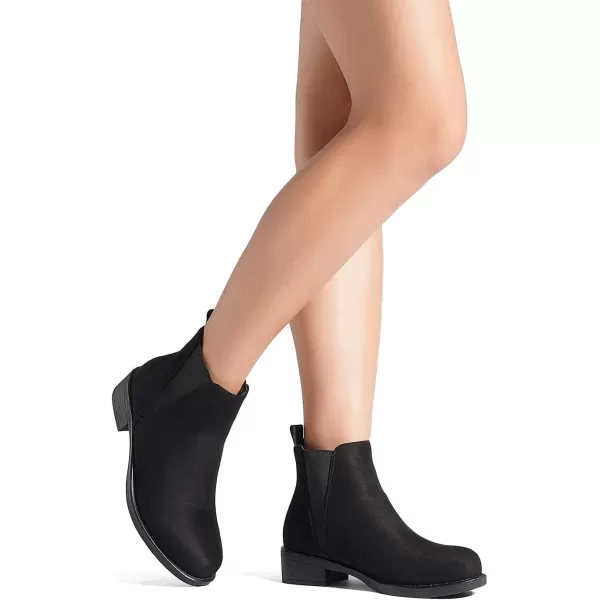 imageDREAM PAIRS Womens Fashion Winter Ankle BootsBlack