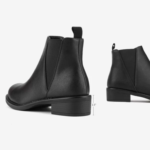 imageDREAM PAIRS Womens Fashion Winter Ankle BootsBlackPu