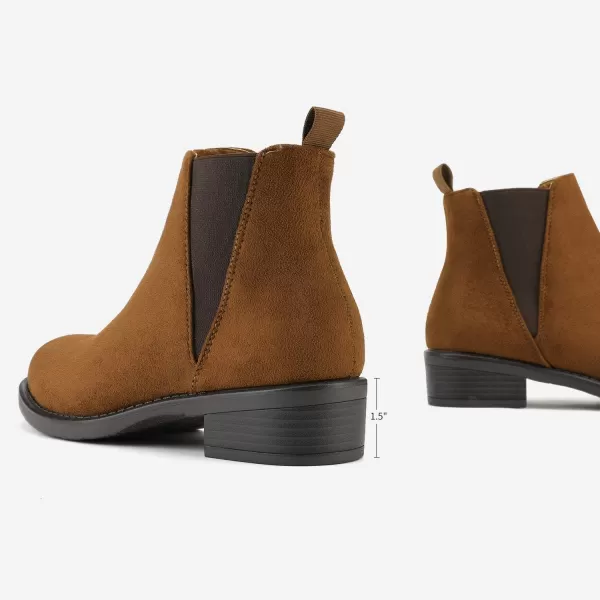 imageDREAM PAIRS Womens Fashion Winter Ankle BootsCamel