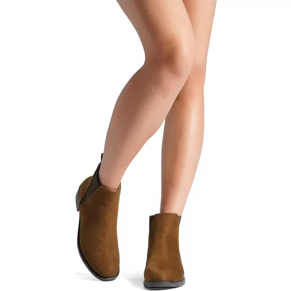 imageDREAM PAIRS Womens Fashion Winter Ankle BootsCamel