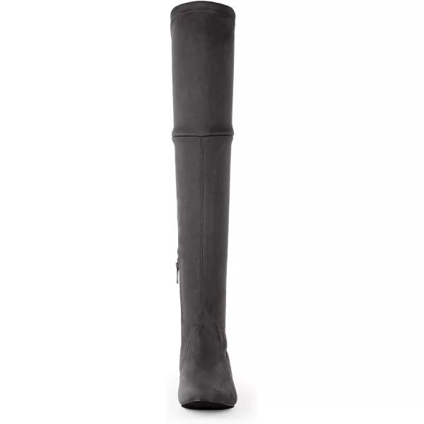 imageDREAM PAIRS Womens Faux Suede Over The Knee Thigh High Flat BootsGreypauline