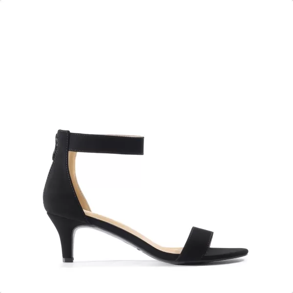 imageDREAM PAIRS Womens Fiona Fashion Stilettos Open Toe Pump Heeled SandalsBlackNubuck