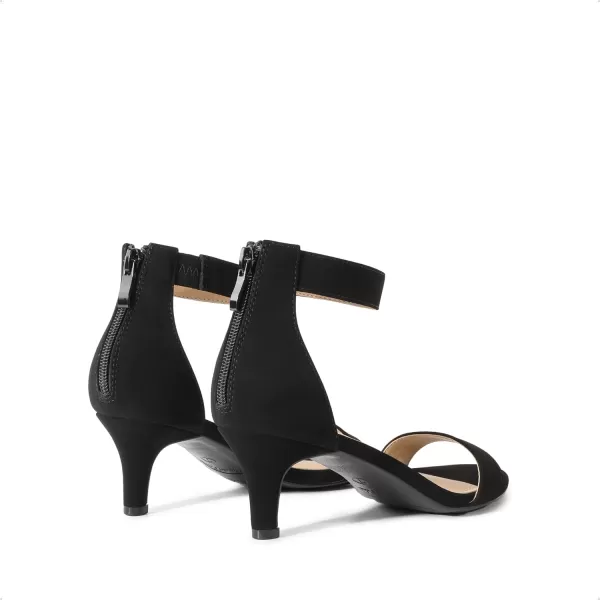 imageDREAM PAIRS Womens Fiona Fashion Stilettos Open Toe Pump Heeled SandalsBlackNubuck