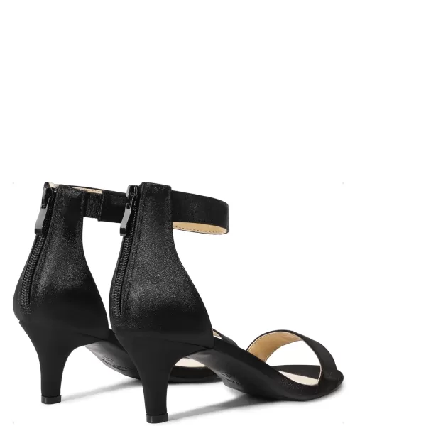 imageDREAM PAIRS Womens Fiona Fashion Stilettos Open Toe Pump Heeled SandalsBlackSatin