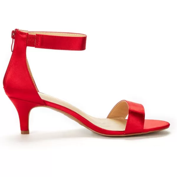 imageDREAM PAIRS Womens Fiona Fashion Stilettos Open Toe Pump Heeled SandalsRed