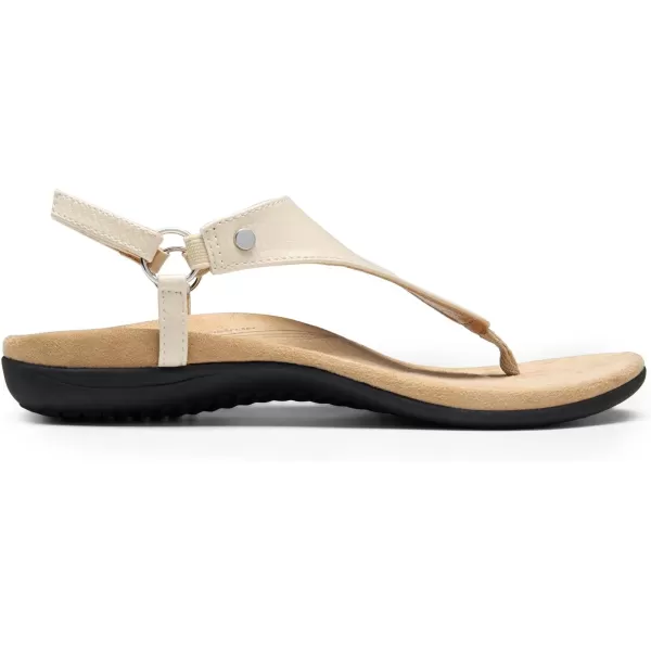 imageDREAM PAIRS Womens Flat Sandals Arch Support Orthopedic Comfortable Soft Cushion Summer TStrap Walking Thong SandalsNude