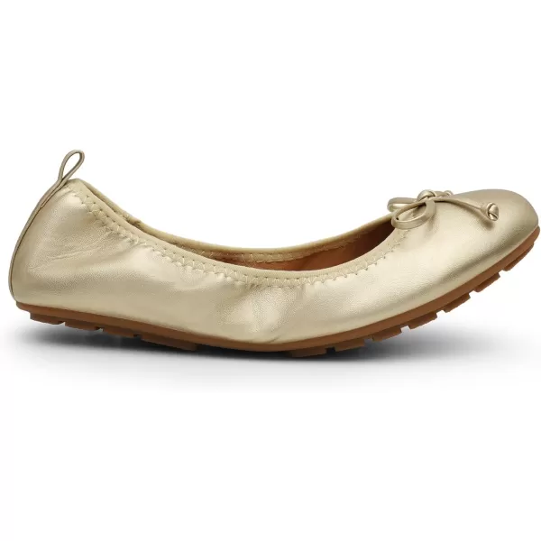 imageDREAM PAIRS Womens Flats Foldable Ballet Flats for Women Bowknot Round Toe Comfort Light Weight SlipOn Dress ShoesGold