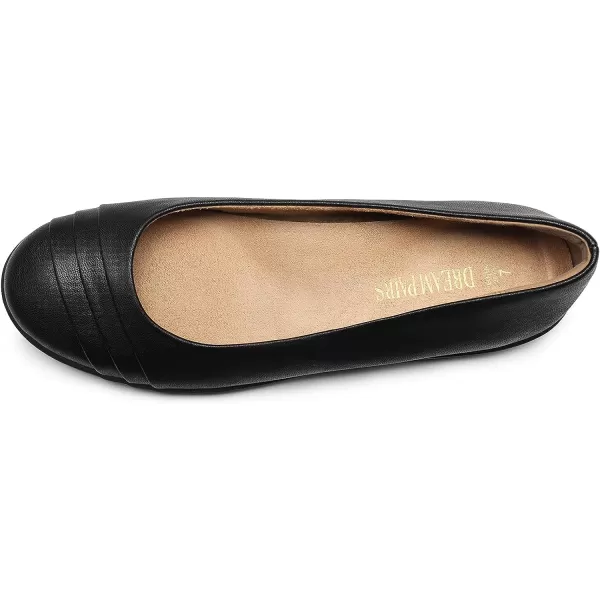 imageDREAM PAIRS Womens Flats with Arch Support Ballet Flats for Women Dressy Comfortable Round Toe amp Slip On Office ShoesBlack