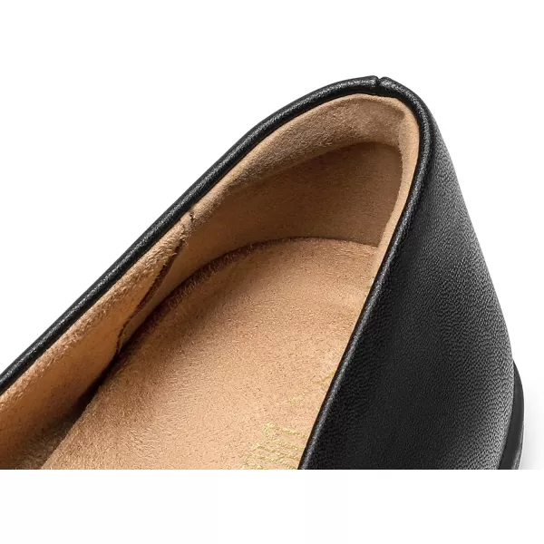 imageDREAM PAIRS Womens Flats with Arch Support Ballet Flats for Women Dressy Comfortable Round Toe amp Slip On Office ShoesBlack