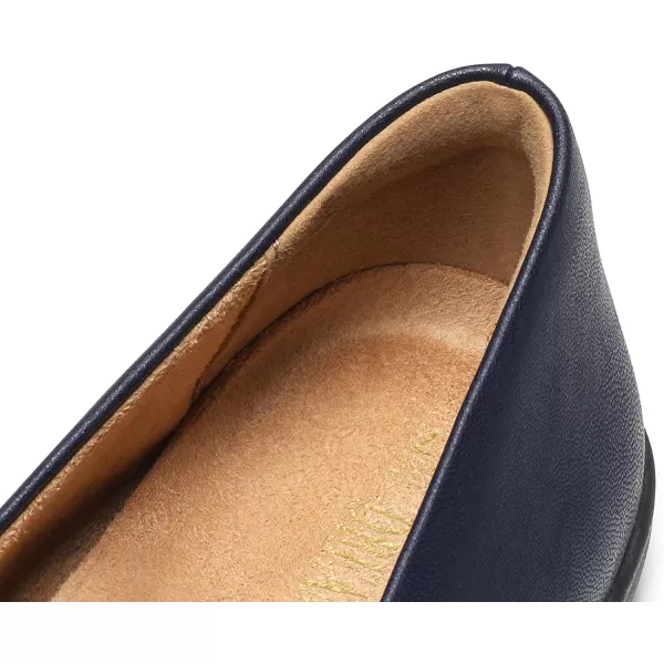 imageDREAM PAIRS Womens Flats with Arch Support Ballet Flats for Women Dressy Comfortable Round Toe amp Slip On Office ShoesNavy