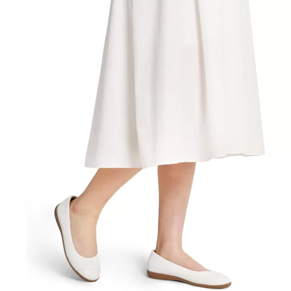 imageDREAM PAIRS Womens Flats with Arch Support Ballet Flats for Women Dressy Comfortable Round Toe amp Slip On Office ShoesWhite