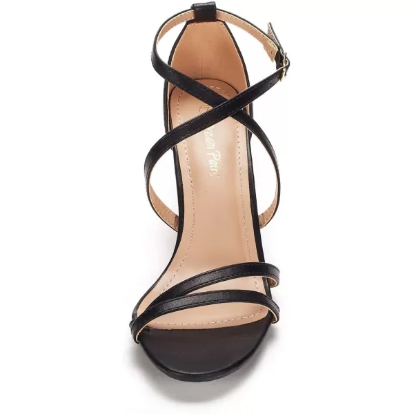 imageDREAM PAIRS Womens GIGI Fashion Stilettos Open Toe Pump Heel SandalsBlack Pu