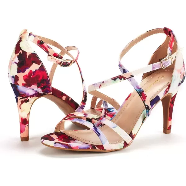 imageDREAM PAIRS Womens GIGI Fashion Stilettos Open Toe Pump Heel SandalsFloral