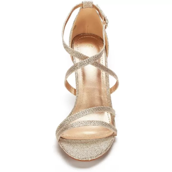 imageDREAM PAIRS Womens GIGI Fashion Stilettos Open Toe Pump Heel SandalsGold Glitter