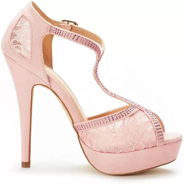 imageDREAM PAIRS Womens Heeled Sandals PumpPink