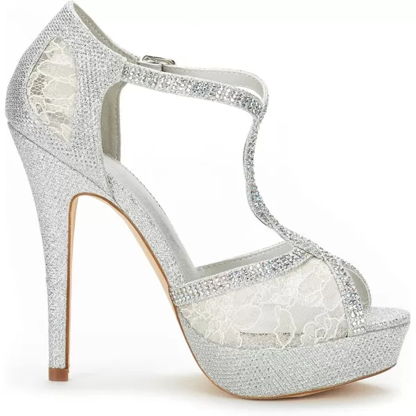 imageDREAM PAIRS Womens Heeled Sandals PumpSilver