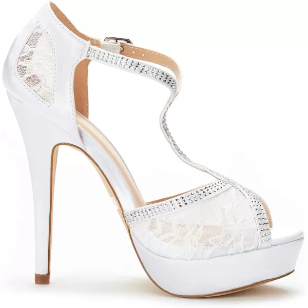 imageDREAM PAIRS Womens Heeled Sandals PumpWhite