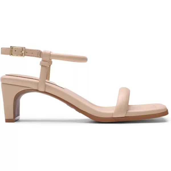 imageDREAM PAIRS Womens Heels Open Toe Ankle Strap Square Cute Wedding Party Sandal Comfort Dress ShoesNude