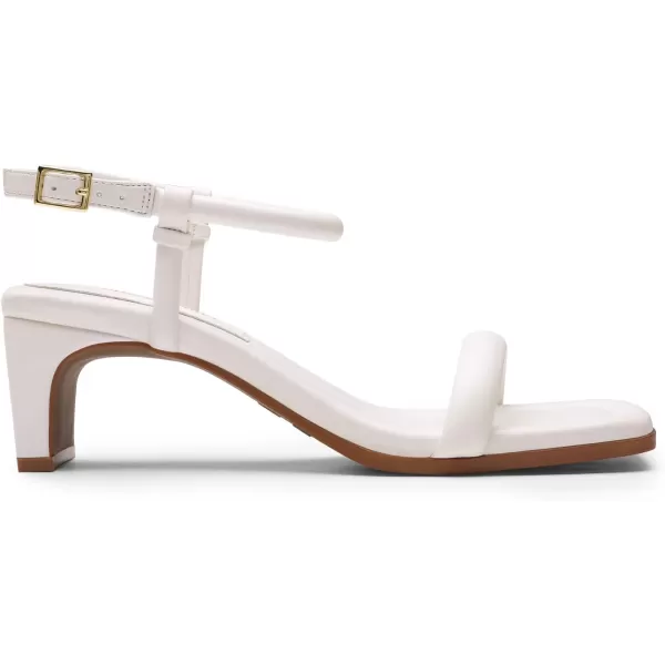 imageDREAM PAIRS Womens Heels Open Toe Ankle Strap Square Cute Wedding Party Sandal Comfort Dress ShoesWhite