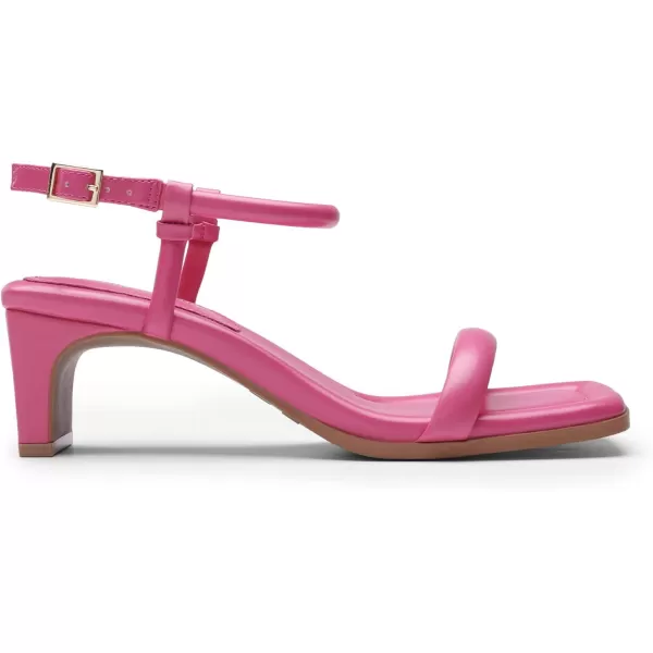 imageDREAM PAIRS Womens Heels Open Toe Ankle Strap Square Cute Wedding Party Sandals Comfort Dress ShoesHot Pink