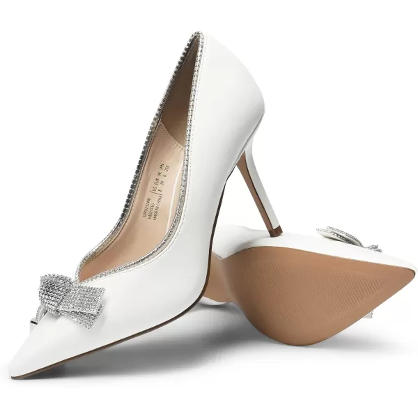 imageDREAM PAIRS Womens Heels Pointed Toe Pump Shoes for WomenWhitepu