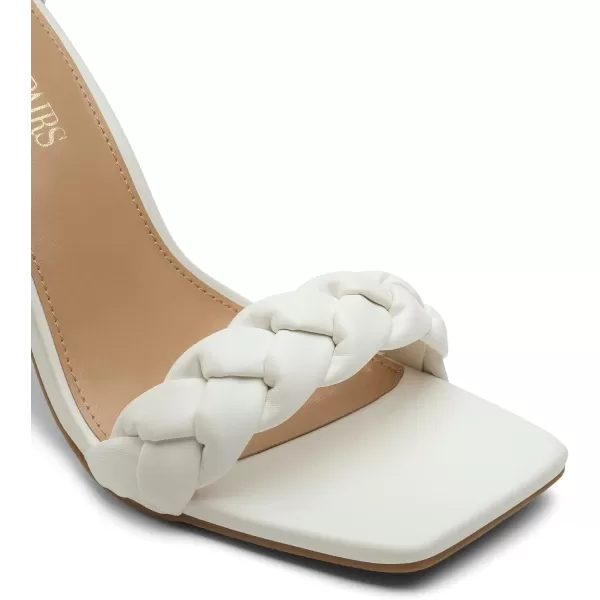 imageDREAM PAIRS Womens Heels for Women Braided Open Toe Ankle Strap High Block Chunky Heel Sandals Party Wedding Dress Pumps ShoesWhite