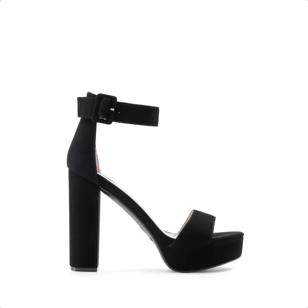 imageDREAM PAIRS Womens HiLo High Heel Platform Pump SandalsBlackNubuck