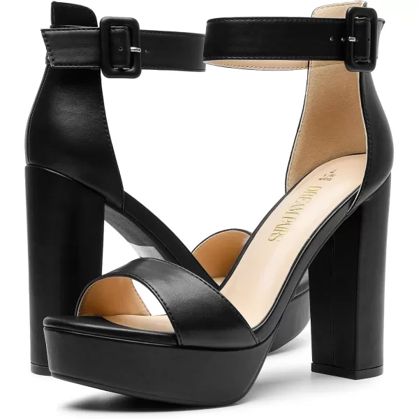 imageDREAM PAIRS Womens HiLo High Heel Platform Pump SandalsBlackpu