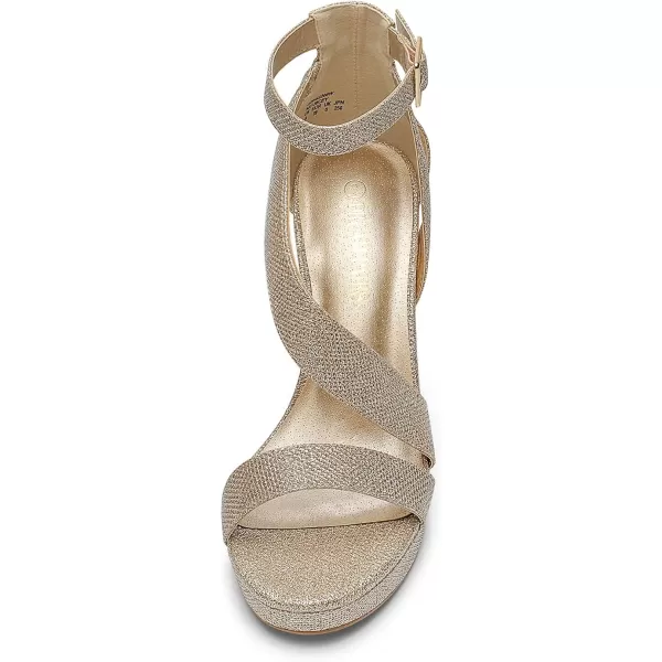 imageDREAM PAIRS Womens HiLo High Heel Platform Pump SandalsGold N