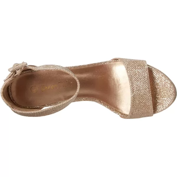 imageDREAM PAIRS Womens HiLo High Heel Platform Pump SandalsGoldGlitter