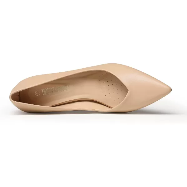 imageDREAM PAIRS Womens High Chunky Closed Toe Block Heels Pointed Toe Wedding Party Elegant Slip On Pumps ShoesNudePu