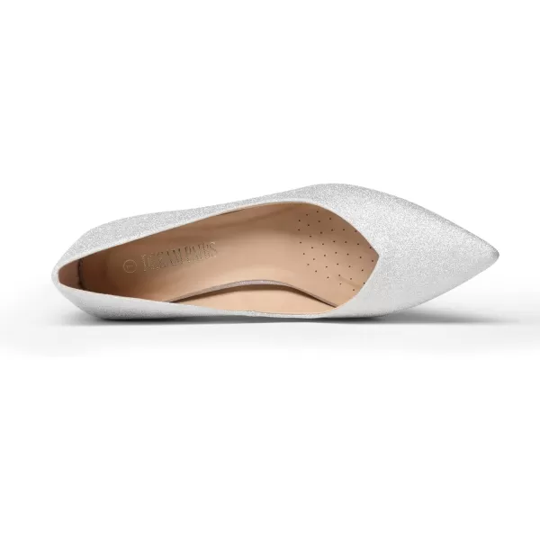 imageDREAM PAIRS Womens High Chunky Closed Toe Block Heels Pointed Toe Wedding Party Elegant Slip On Pumps ShoesSilver
