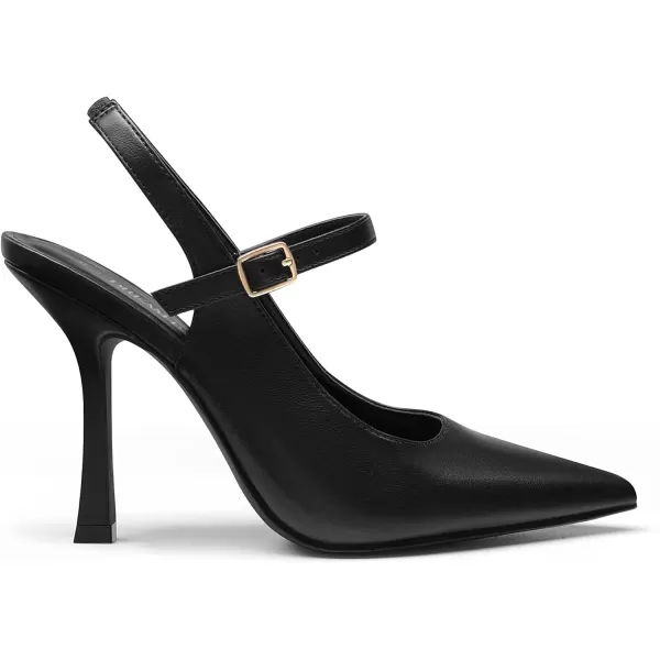 imageDREAM PAIRS Womens High Heels Closed Toe Stiletto Sexy Pointed Toe Dress Wedding Party Pumps ShoesBlackPu