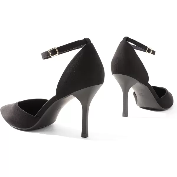 imageDREAM PAIRS Womens High Heels Strappy Closed Toe Stiletto Ankle Strap Pointed Toe DOrsay Heel Dress Wedding Party Pumps ShoesBlack