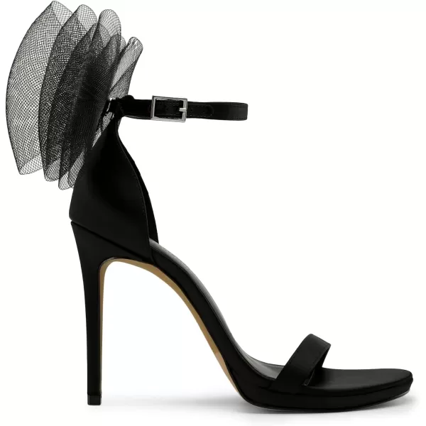 imageDREAM PAIRS Womens High Heels for Women Adjustable Mesh Bows Stiletto Open Toe Ankle Strap Heeled Sandals Wedding Bridal Party Prom Sexy Dress Pumps ShoesBlack