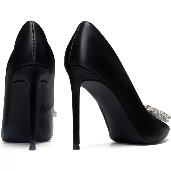imageDREAM PAIRS Womens High Heels for Women Classic Pointed Closed Toe Heels Sexy Sparkly Rhinestone Stiletto Pumps Elegant Versatile Wedding Bridal Party Dress ShoesBlack