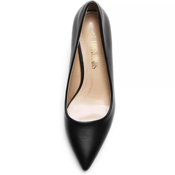 imageDREAM PAIRS Womens High Stiletto Heels Closed Pointed Toe Dress Pumps Shoes for Wedding Work Office Business 3 InchesBlackpu