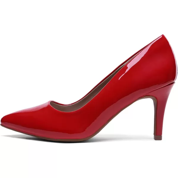 imageDREAM PAIRS Womens High Stiletto Heels Closed Pointed Toe Dress Pumps Shoes for Wedding Work Office Business 3 InchesRedPat