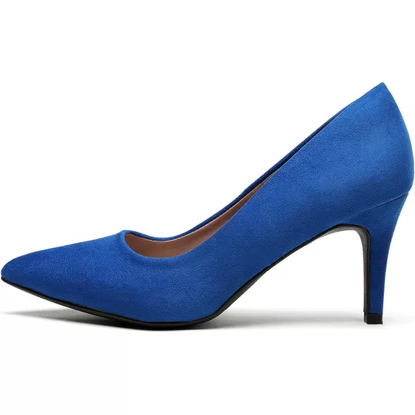 imageDREAM PAIRS Womens High Stiletto Heels Closed Pointed Toe Dress Pumps Shoes for Wedding Work Office Business 3 InchesRoyalBlue