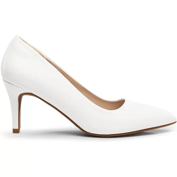 imageDREAM PAIRS Womens High Stiletto Heels Closed Pointed Toe Dress Pumps Shoes for Wedding Work Office Business 3 InchesWhitepu