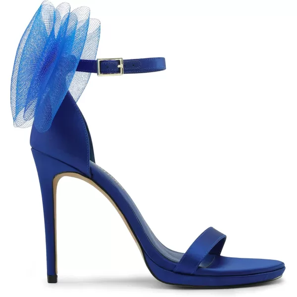 imageDREAM PAIRS Womens High Stiletto Heels for Women Open Toe Adjustable Bow Ankel Strap Pump Heeled Sandals Wedding Bridal Party Prom Dress ShoesRoyal Blue