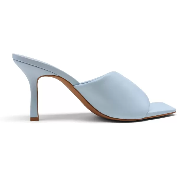 imageDREAM PAIRS Womens High Stilettos Heels Mules Open Square Toe Slip On Comfort Sexy Dress Pumps Sandals Evening Party Prom Dance ShoesBabyBlue