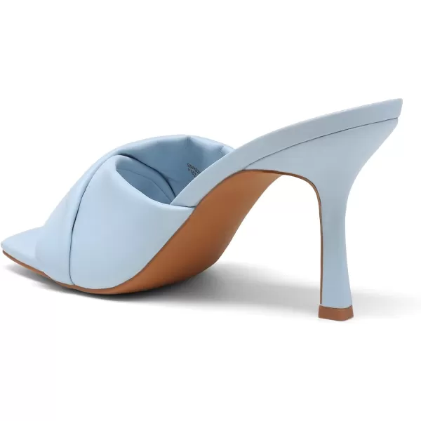imageDREAM PAIRS Womens High Stilettos Heels Mules Open Square Toe Slip On Comfort Sexy Dress Pumps Sandals Evening Party Prom Dance ShoesBabyBlue