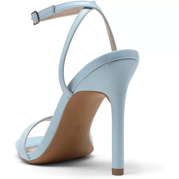 imageDREAM PAIRS Womens High Stilettos Open Square Toe Ankle Strap Heels Sexy Comfort Strappy Dress Shoes Wedding Bridal Pumps SandalsBabyBlue