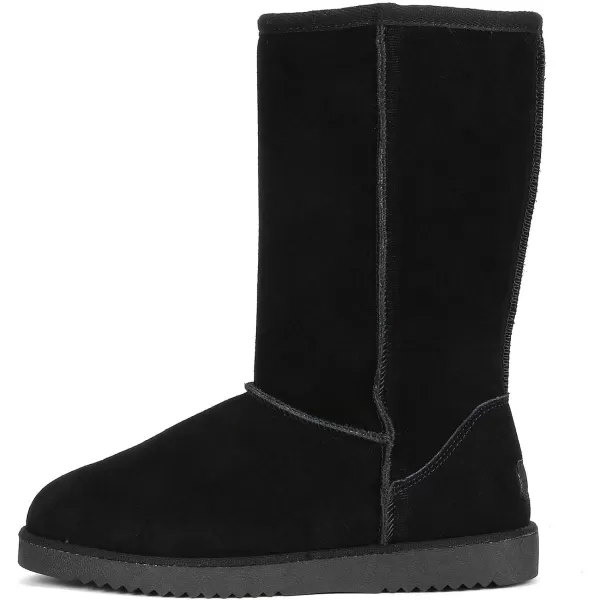 imageDREAM PAIRS Womens Hightop Winter Snow Boots Slip on Warm Comfortable Outdoor Booties Shoes for WomenBlack