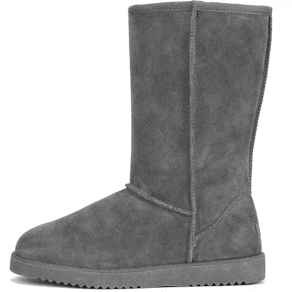 imageDREAM PAIRS Womens Hightop Winter Snow Boots Slip on Warm Comfortable Outdoor Booties Shoes for WomenGrey