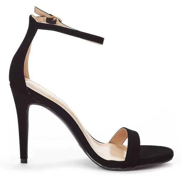 imageDREAM PAIRS Womens Karrie High Stiletto Pump Heeled SandalsBlackNubuck