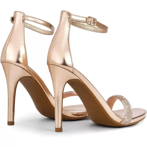 imageDREAM PAIRS Womens Karrie High Stiletto Pump Heeled SandalsChampagne Rhinestone